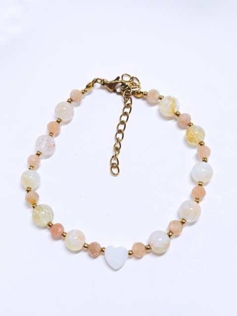 Bransoletka cytryn i kamień słoneczny