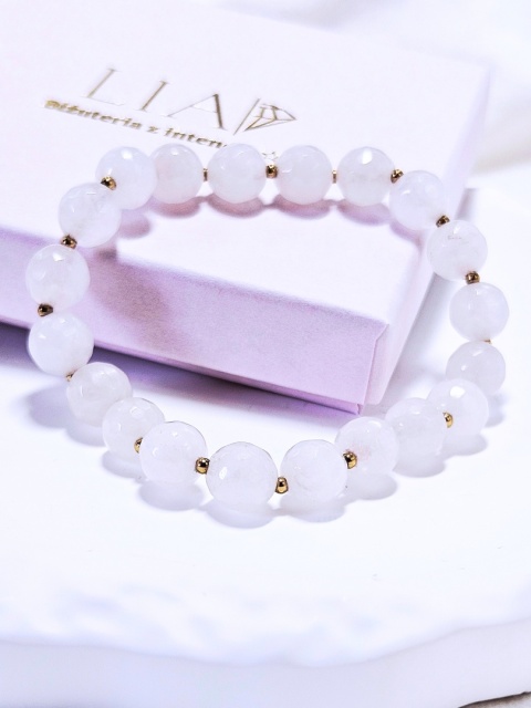 Bransoletka kwarc różowy