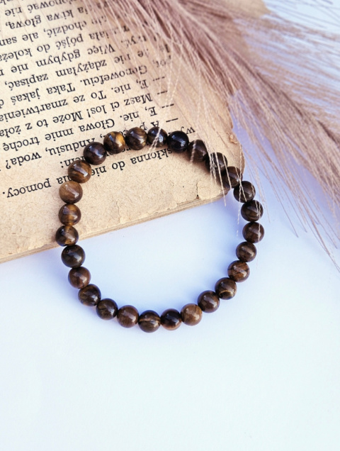 Bransoletka na gumce Tygrysie Oko