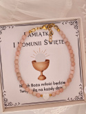 Bransoletka z Opalem na I Komunię św.