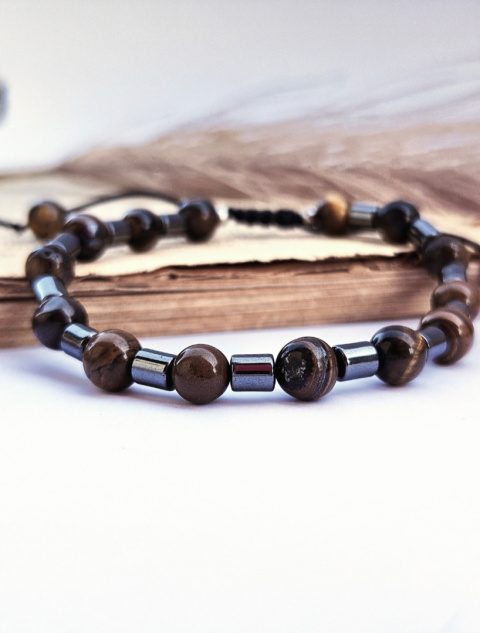 Bransoletka z Tygrysiego Oka dla mężczyzny