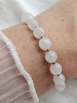 Bransoletka kwarc różowy